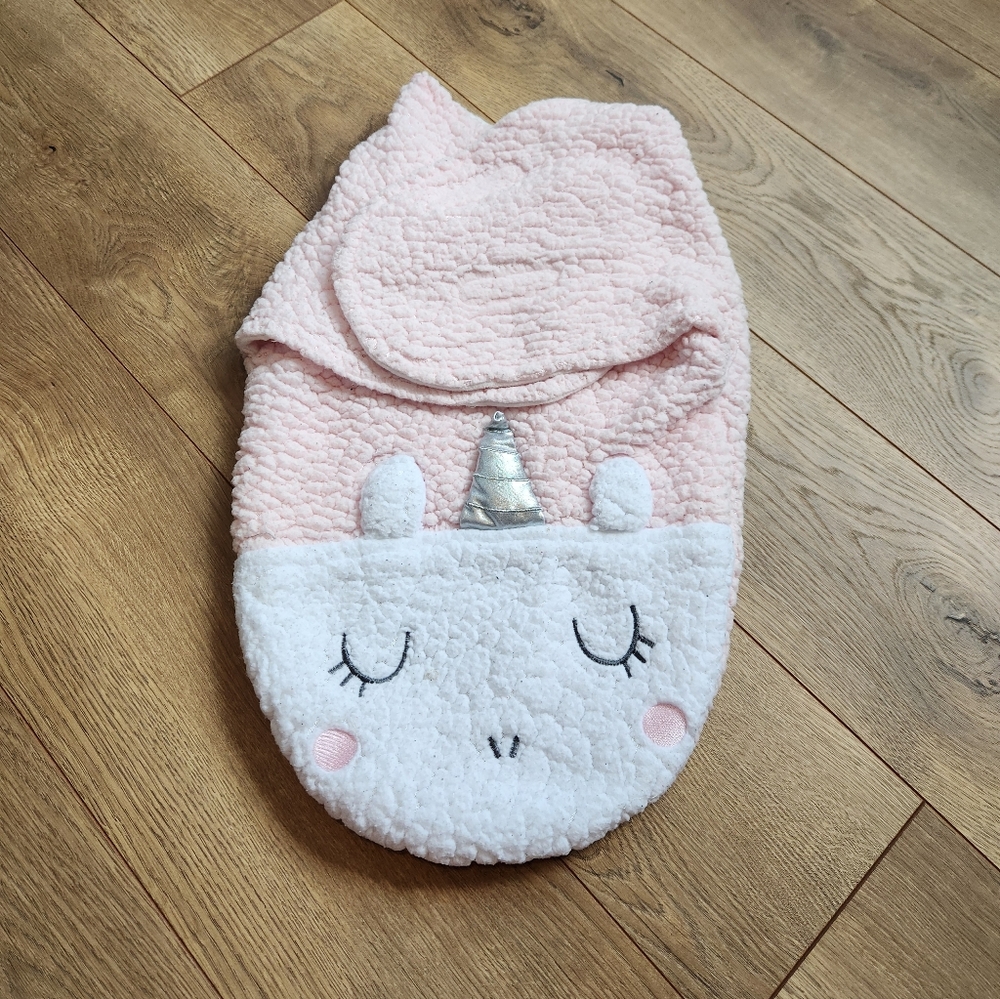 Chick Pea Pink Unicorn Fleece Swaddle